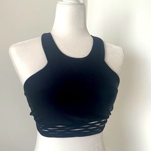 Alo Yoga Racerback Mesh Detailed Sports Bra 🖤🧘🏻‍♀️